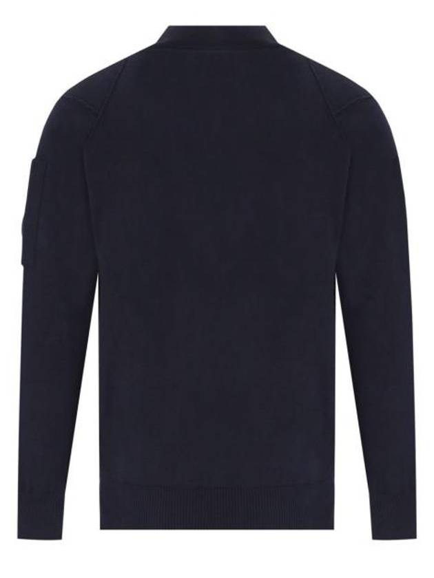 Lens Cotton Cardigan Navy - CP COMPANY - BALAAN 3