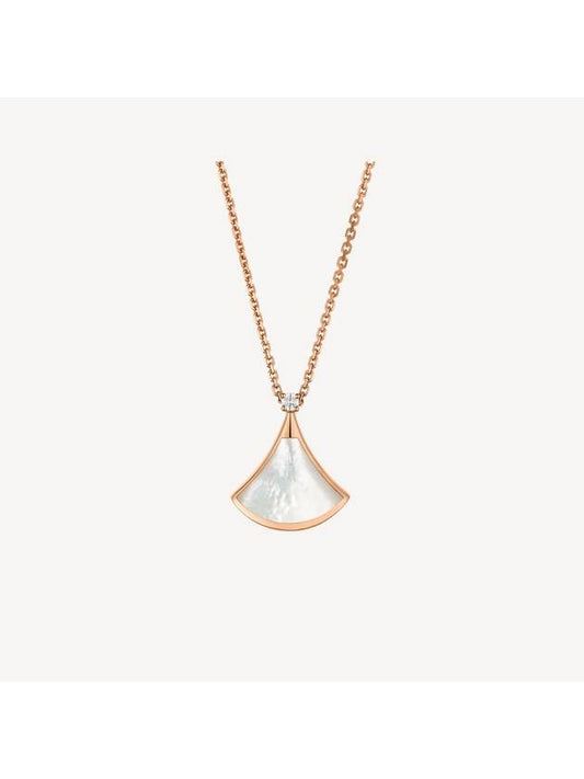 Divas Dream Diamond Mother of Pearl Necklace Rose Gold - BVLGARI - BALAAN 2