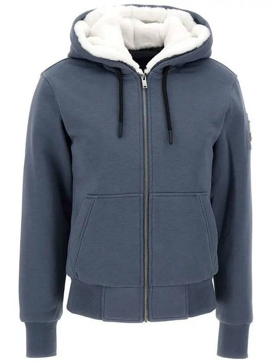 Classic Bunny 3 White Lining Zip Up Hoodie Grisaille - MOOSE KNUCKLES - BALAAN 1