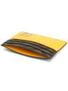 FF Square Leather Card Wallet Yellow - FENDI - BALAAN 5