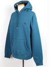 Embroidered Logo Hoodie Blue L - BURBERRY - BALAAN 2