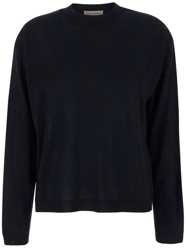 Black Crewneck Pullover In Wool Woman - SEMI COUTURE - BALAAN 1