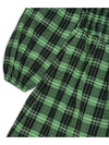 Women's Seersucker Check Smoke Long Dress Peapod - GANNI - BALAAN 5