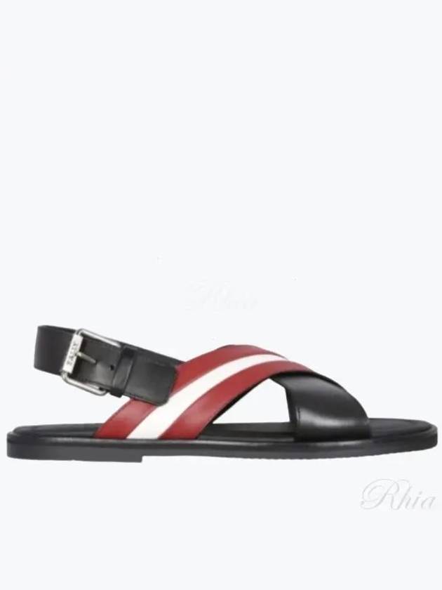 Jamilo Leather Sandals Black - BALLY - BALAAN 2