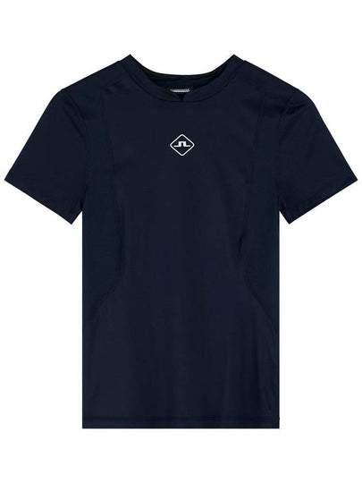 Marsha Logo Short Sleeve T-Shirt Navy - J.LINDEBERG - BALAAN 2