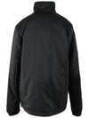 Triangle Logo Reversible Zip Up Jacket Black - PRADA - BALAAN 4