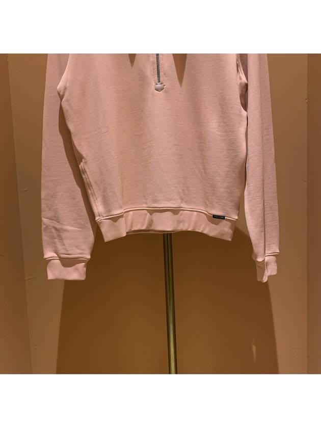 Zipper Long Sleeve T-Shirt Pink - TOM FORD - BALAAN 4