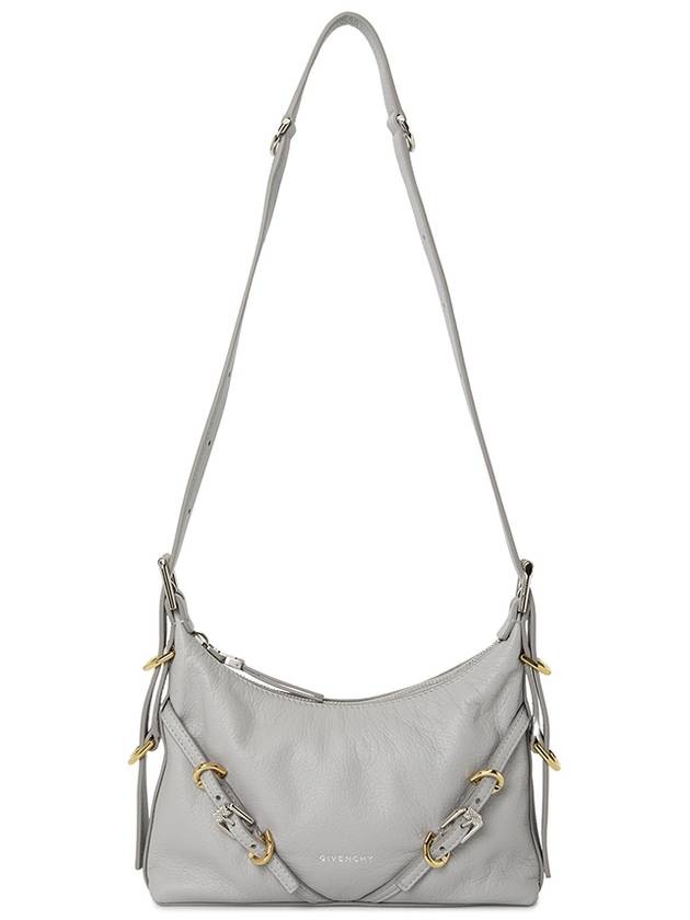 Voyou Small Leather Shoulder Bag Grey - GIVENCHY - BALAAN 8