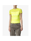 Women's UFTEE Melanie Short Sleeve T-Shirt Yellow A131050NGAI23N - DIESEL - BALAAN 1