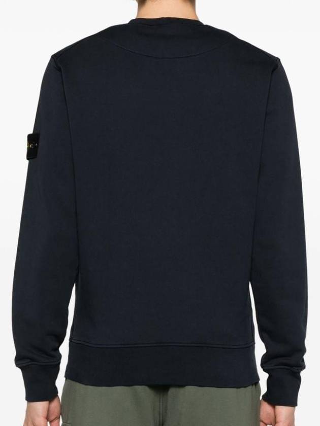 Wappen Patch Garment Dyed Sweatshirt Navy - STONE ISLAND - BALAAN 3