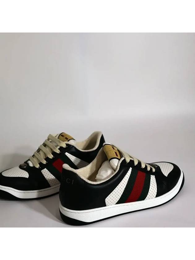 Men's Screener Low Top Sneakers Black - GUCCI - BALAAN 11