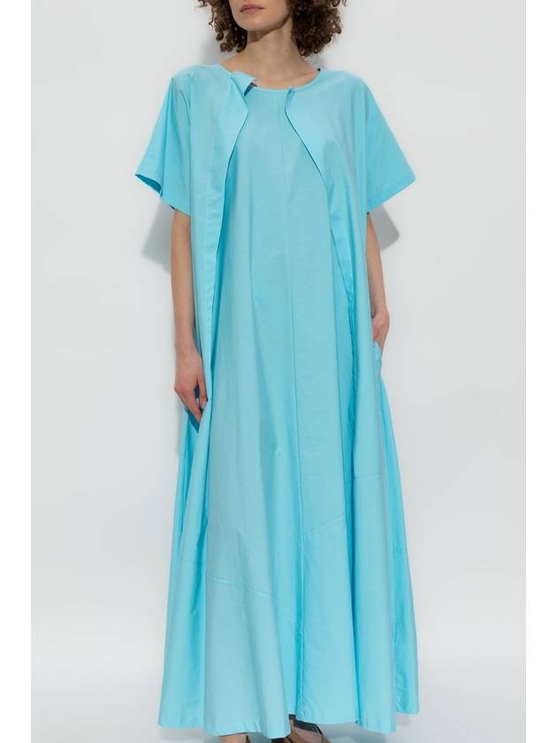 MM6 Maison Margiela Loose-fitting Dress With Pockets, Women's, Blue - MAISON MARGIELA - BALAAN 3