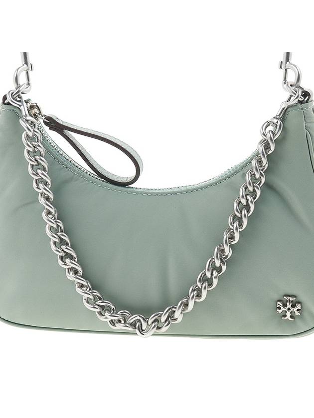 Mercer Nylon Chain Small Shoulder Bag Blue Celadon - TORY BURCH - BALAAN 10