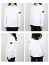 Wappen Patch Cotton Sweatshirt White - STONE ISLAND - BALAAN 3