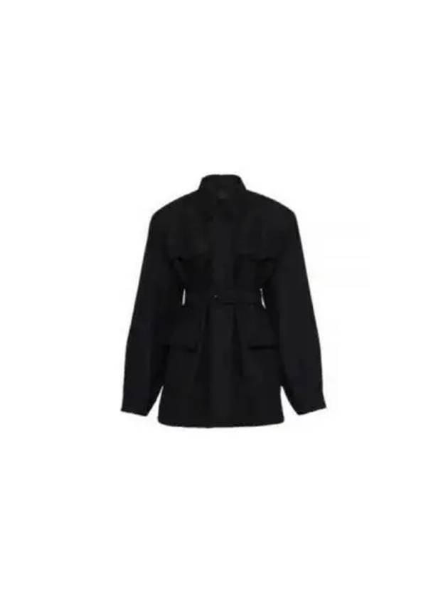 Technical Fabric Parka Black - PRADA - BALAAN 2