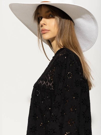 Melissa Odabash ‘Jemima’ Wide Brim Hat, Women's, White - MELISSA ODABASH - BALAAN 2