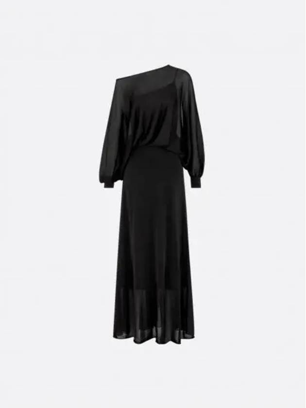 Straight cut long dress 444R26AM610 X9000 - DIOR - BALAAN 1