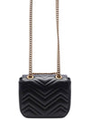 GG Marmont Matelasse Small Shoulder Bag Black - GUCCI - BALAAN 5