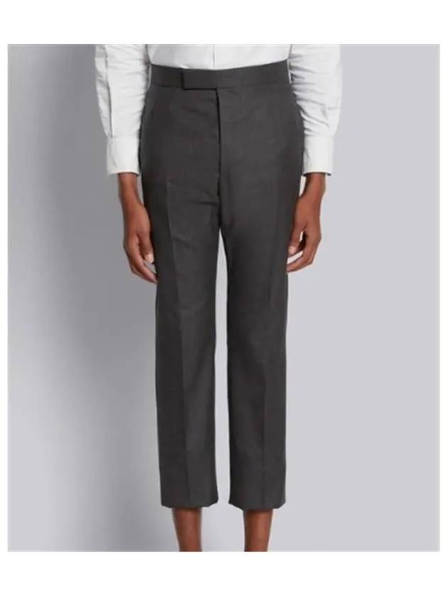 Super 120S Twill Classic Backstrap Trouser Pants Dark Grey - THOM BROWNE - BALAAN 2