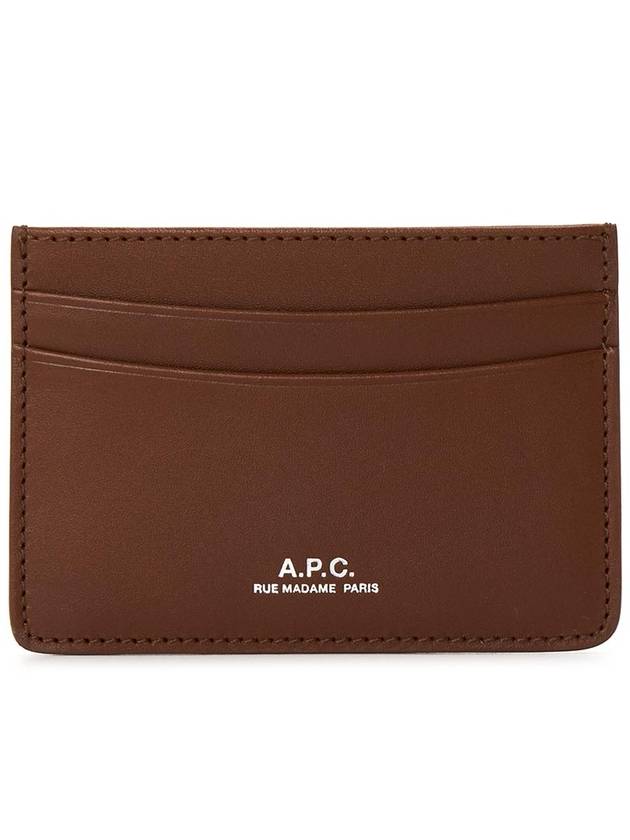 Andre Logo Card Wallet Nut Brown - A.P.C. - BALAAN 2