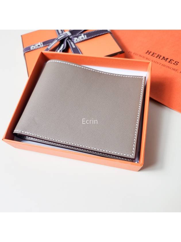 Citizen Twill Compact Card Wallet Brown - HERMES - BALAAN 3