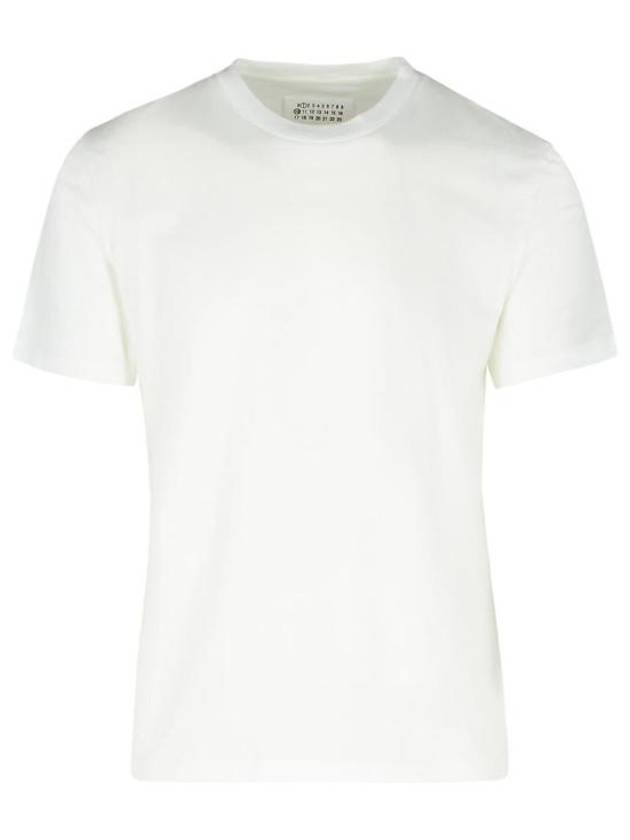 Crew Neck Cotton Short Sleeve T-Shirt Ecru - MAISON MARGIELA - BALAAN 5