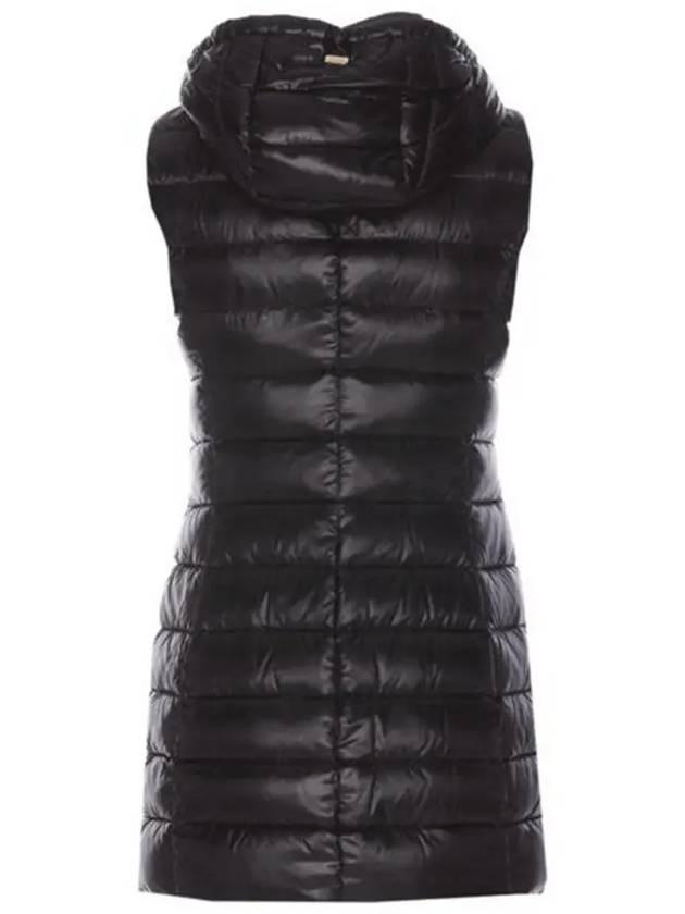 Serena Hooded Down Vest Black - HERNO - BALAAN 3