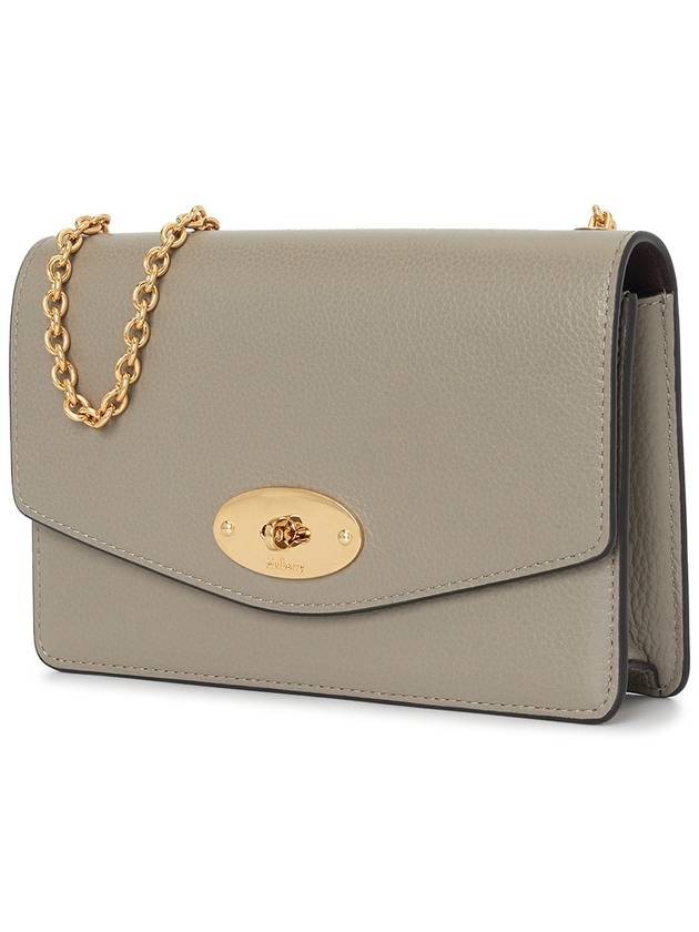 Darley Small Classic Chain Shoulder Bag Grey - MULBERRY - BALAAN 3