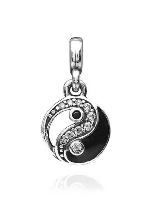 ME Sparkling Yin Yang Mini Dangle Charm Black - PANDORA - BALAAN 1