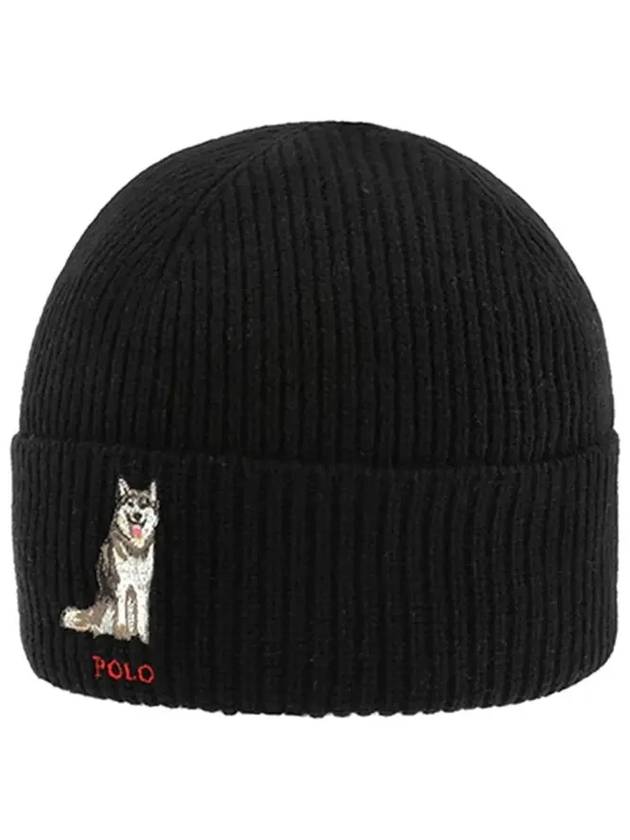 Husky Beanie Black - POLO RALPH LAUREN - BALAAN 5