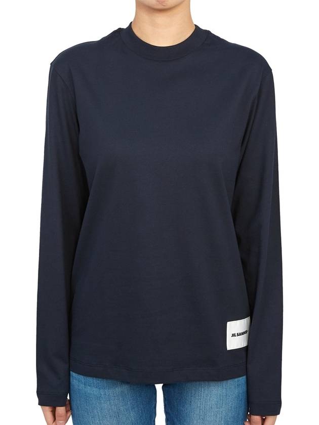 Long Sleeve T-Shirt J40GC0002J45048402 BLUE - JIL SANDER - BALAAN 4