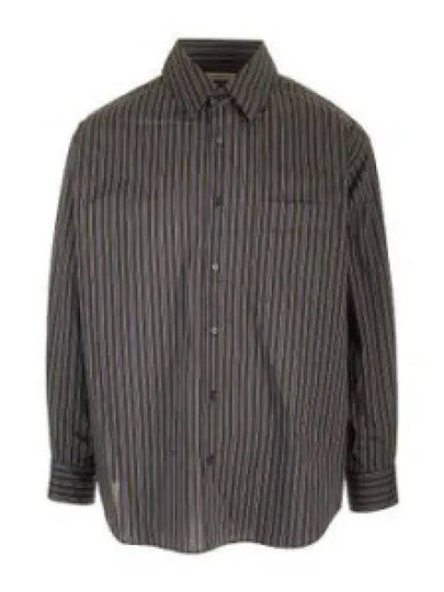 Striped Long Sleeve Shirt Black - LEMAIRE - BALAAN 2