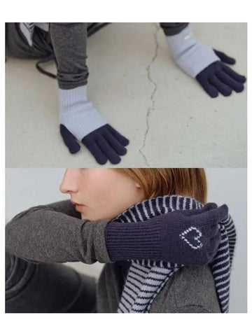 WARMER GLOVE SET NAVYSTORM BLUE - BENSIMON - BALAAN 1