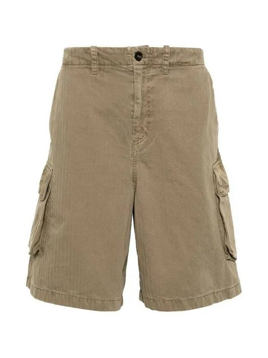 Short Pants M2244MUO UNIFORM OLIVE HERRINGBONE - OUR LEGACY - BALAAN 2