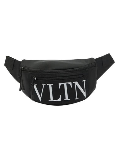 Logo Print Belt Bag Black - VALENTINO - BALAAN 1