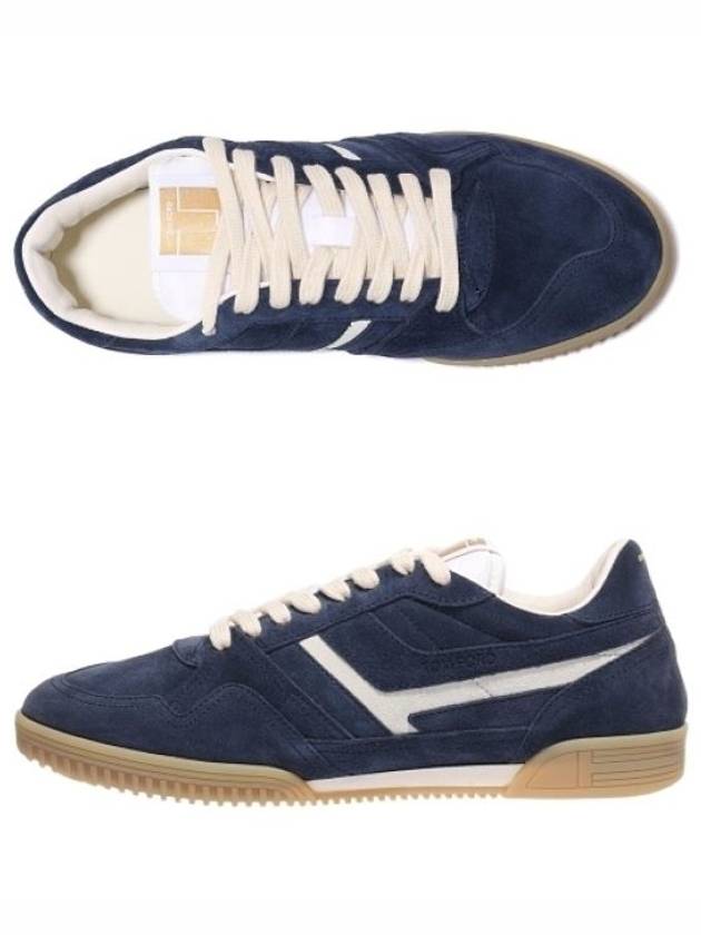 Suede Jackson LowTop Sneakers Navy - TOM FORD - BALAAN 2