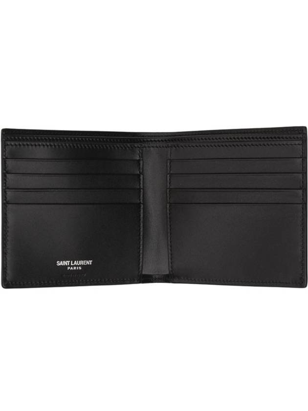 East/West Wallet In Smooth Leather Black - SAINT LAURENT - BALAAN 3