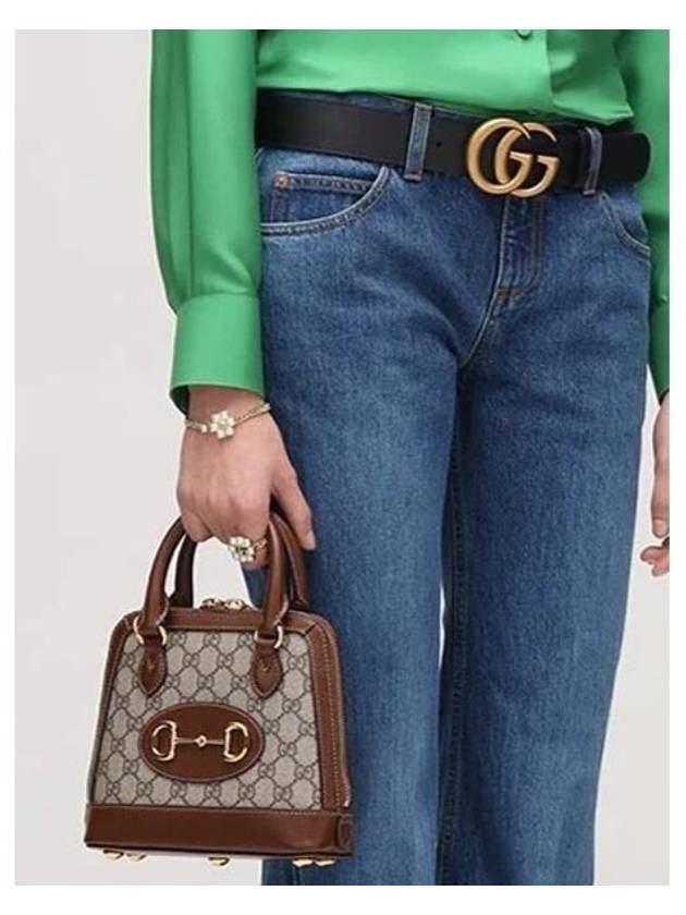 Horsebit 1955 Mini Top Handle Tote Bag Brown - GUCCI - BALAAN 9