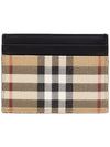 Vintage Check Card Wallet Beige - BURBERRY - BALAAN 2