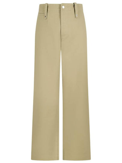 Wide Leg Cotton Twill Trousers 8076646 B0080784191 - BURBERRY - BALAAN 2