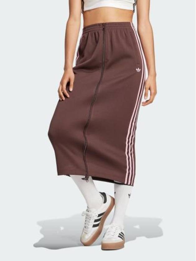 70S 3 Stripe H Line Skirt Brown - ADIDAS - BALAAN 3