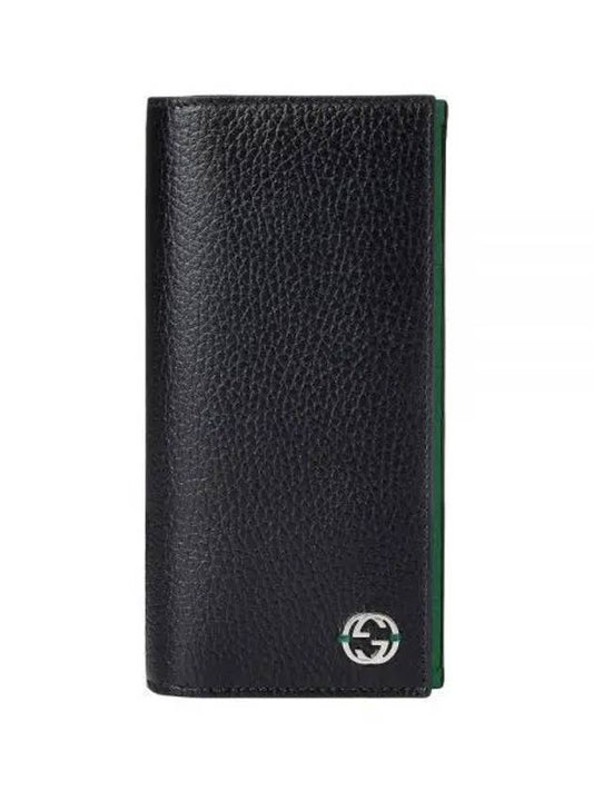 GG Interlocking Long Wallet Green Black - GUCCI - BALAAN 2