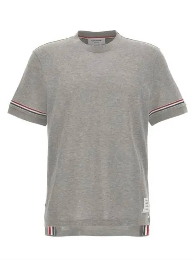 24SS Lightweight Cotton Short Sleeve TShirt MJS247AJ0129 - THOM BROWNE - BALAAN 6