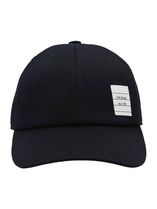 Classic Logo Patch Ball Cap Navy - THOM BROWNE - BALAAN 1