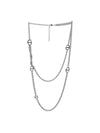 CD Navy Necklace Silver - DIOR - BALAAN 2