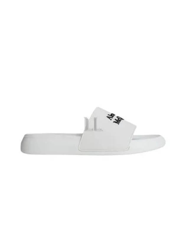 Logo Pool Slippers White - ALEXANDER MCQUEEN - BALAAN 2