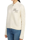 Armanda Cashmere Zip-Up Cardigan Ivory - MAX MARA - BALAAN 4