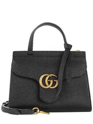 Women's GG Marmont Tote Bag Black - GUCCI - BALAAN 1