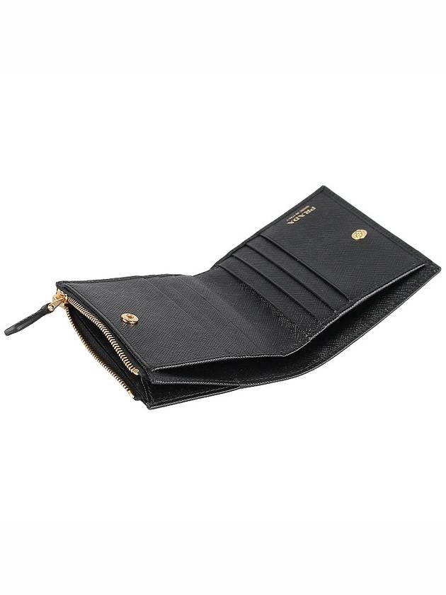 Small Saffiano Half Wallet Black - PRADA - BALAAN 9