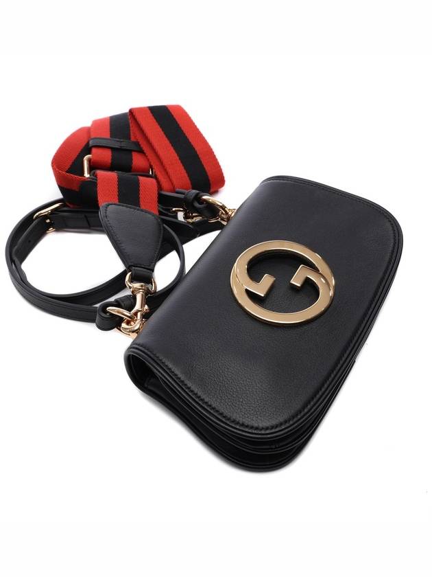 Blondie Small Leather Shoulder Bag Black - GUCCI - BALAAN 6